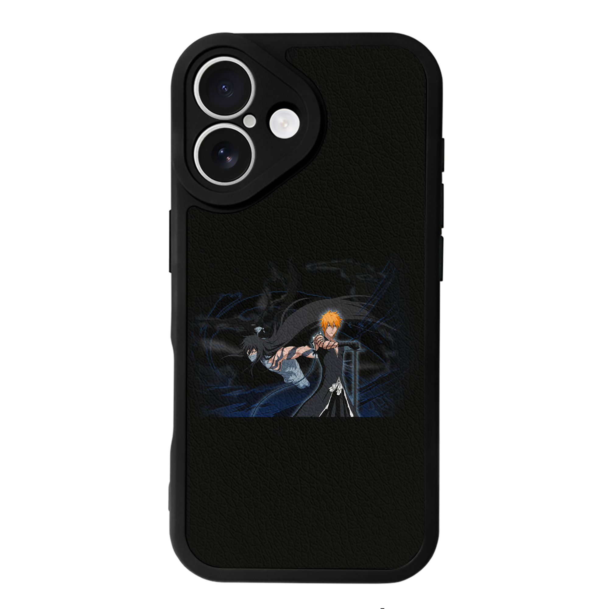 ブリーチ 黒崎一護（くろさき いちご）BLEACH Kurosaki Ichigo 【iPhone 16シリーズ対応】シリコンスマホケース（レザー調） 材質：シリコン